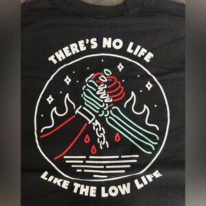 Last call Co. Men’s Black Graphic Tee size Large, 100% cotton EUC